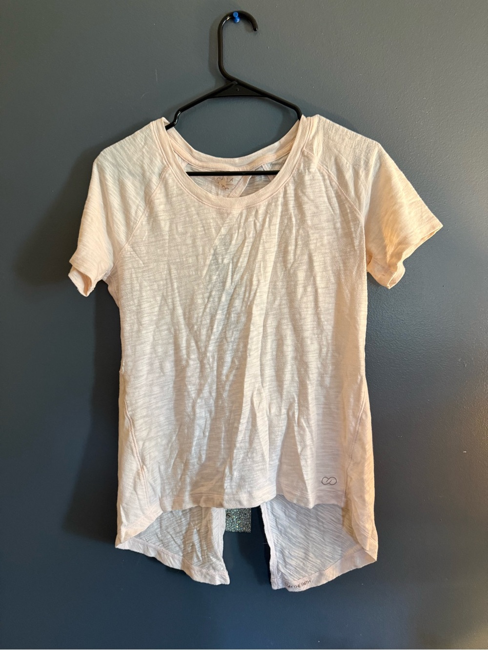 CALIA Women's Lightweight Short-Sleeve Top in Pale Pink